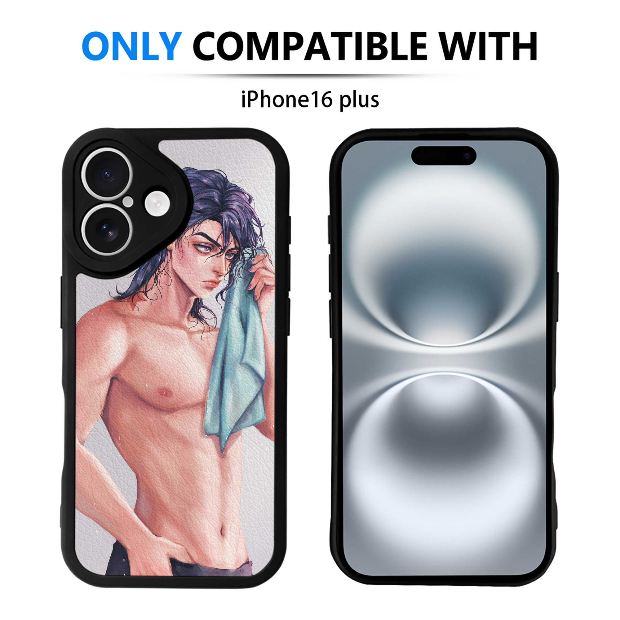 （画像用） ジョジョの奇妙な冒険 JoJo's Bizarre Adventure 【iPhone 16シリーズ対応】シリコンスマホケース（レザー調） 材質：シリコン